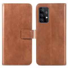 imoshion Luxuriöse Klapphülle Samsung Galaxy A52(s) (5G/4G) - Braun
