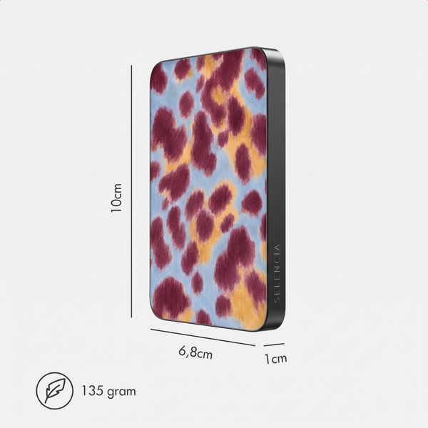 Selencia Vivid Powerbank 5.000 mAh - MagSafe und Qi - Black / Rebel Crush