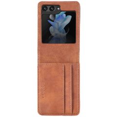 imoshion Luxuriöse Klapphülle Samsung Galaxy Z Flip 5 - Braun