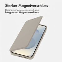 imoshion Transparente Bookcase mit MagSafe Samsung Galaxy S25 / S24 - Beige