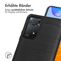 imoshion Brushed Back Cover Xiaomi Redmi Note 11 Pro - Schwarz