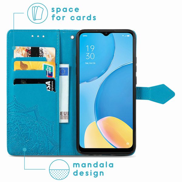 imoshion Mandala Klapphülle Oppo A15 - Türkis