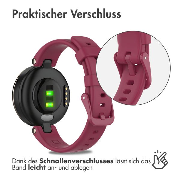 imoshion Silikonarmband für das Garmin Lily - Bordeaux