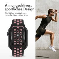 imoshion Sportarmband⁺ für das Apple Watch Series 1 bis 11 / SE / Ultra (44/45/46/49 mm) - Größe M/L - Black Pink