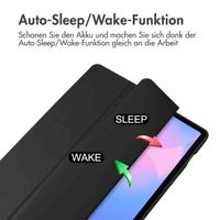 imoshion Trifold Hardcase Klapphülle Samsung Galaxy Tab S10 FE Plus - Schwarz