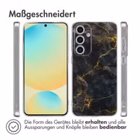 imoshion Design Hülle für das Samsung Galaxy S24 FE - Black Marble