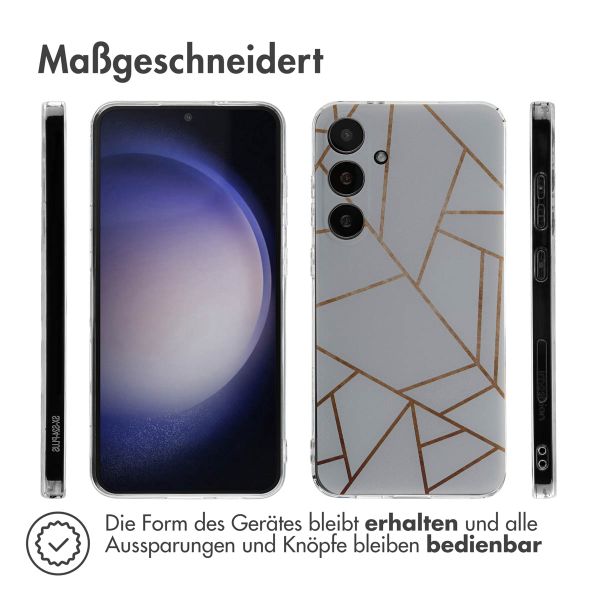 imoshion Design Hülle Samsung Galaxy S24 Plus - White Graphic