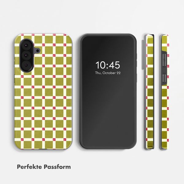 Selencia Vivid Back Cover Samsung Galaxy A37 (5G) - Check This Olive