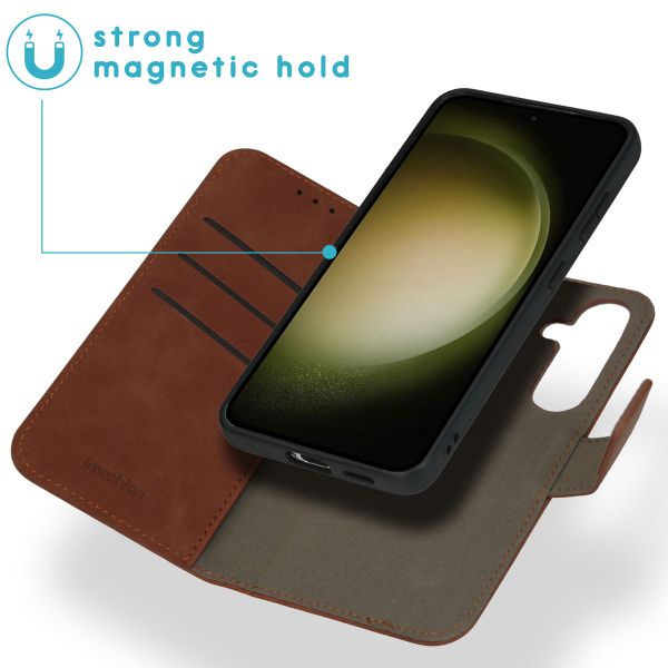 imoshion Entfernbare 2-1 Luxus Klapphülle Samsung Galaxy S24 - Braun