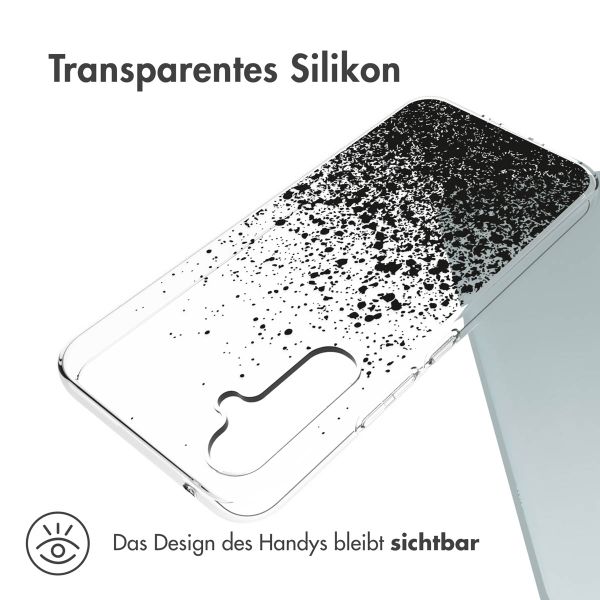 imoshion Design Hülle für das Samsung Galaxy A54 (5G) - Spritzer - Schwarz