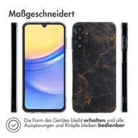 imoshion Design Hülle für das Samsung Galaxy A15 (5G/4G) - Black Marble