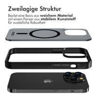 Accezz Rugged Frosted Back Cover mit MagSafe iPhone 14 Pro - Schwarz