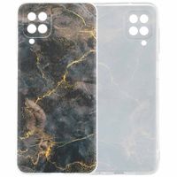 imoshion Design Hülle Samsung Galaxy A12 - Black Marble