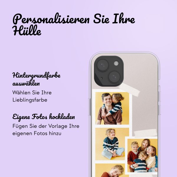 Personalisierte Hülle mit Filmrolle N°1 iPhone 14 - Transparent