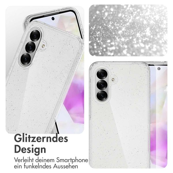 imoshion Glitzer Back Cover Samsung Galaxy A56 - Glitzer Transparent