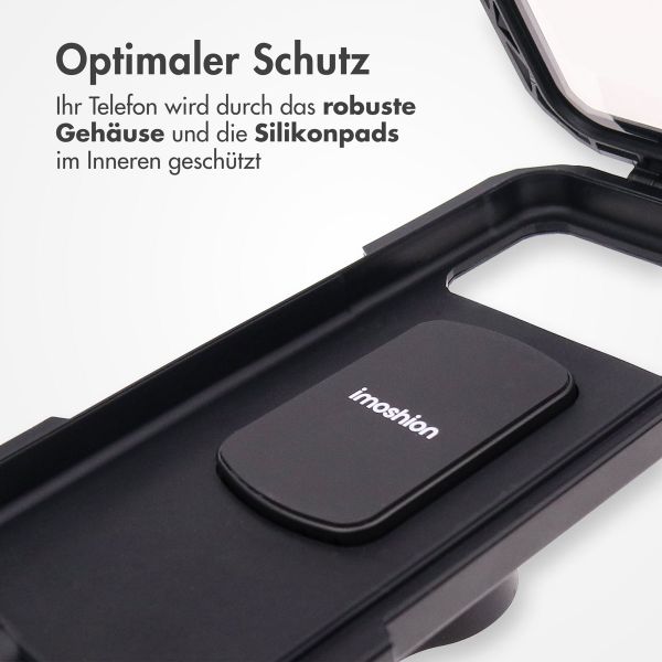 imoshion Premium-Fahrradhalter spritzwassergeschützt - stabile Gehäuse - Schwarz