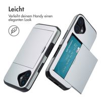 imoshion Backcover mit Kartenfach Apple iPhone 16 - Grau