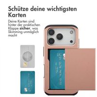 imoshion Backcover mit Kartenfach Apple iPhone 17 Pro - Rosé gold