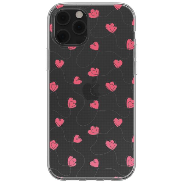 imoshion  Design Hülle für das iPhone 12 (Pro) - Dusty Rose Connected Hearts