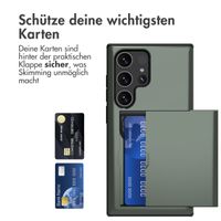 imoshion Backcover mit Kartenfach für das Samsung Galaxy S24 Ultra - Dunkelgrün