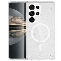 imoshion Sparkle Back Cover mit MagSafe Samsung Galaxy S24 Ultra - Glitzer Transparent