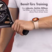 imoshion Silikonarmband für Samsung Galaxy Watch 4 / 5 / 6 / 7 (20 mm) - Rosa