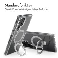 Accezz Ring Stand Backcover mit MagSafe für das Samsung Galaxy S24 Ultra - Transparent