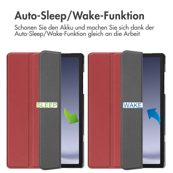 imoshion Trifold Klapphülle Samsung Galaxy Tab A9 Plus - Rot