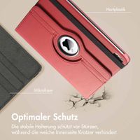 imoshion 360° drehbare Klapphülle Apple iPad 11 (2025) 11 Zoll A16 / iPad 10 (2022) 10.9 Zoll - Dunkelrot