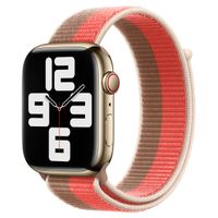 Apple Sport Loop Band für die Apple Watch Series 1 bis 10 / SE / Ultra (2) (44/45/46/49 mm) - Pink Pomelo/Tan