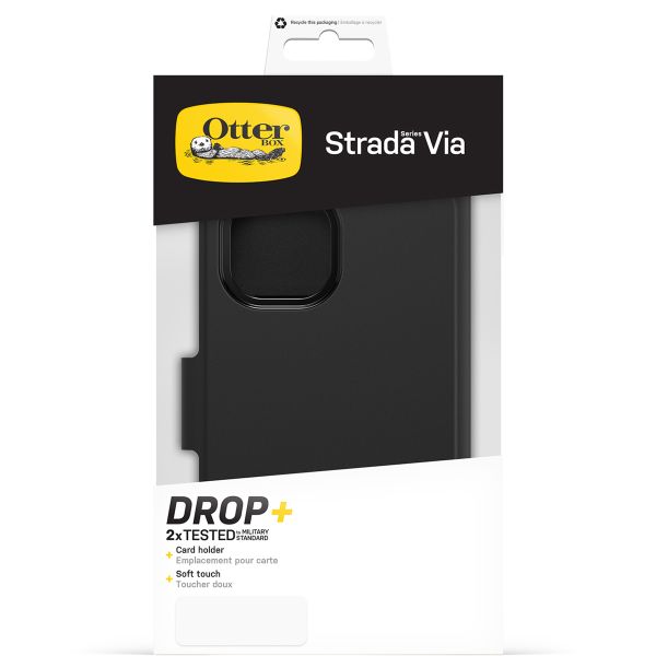 OtterBox Strada Via Klapphülle für das iPhone 14 - Schwarz