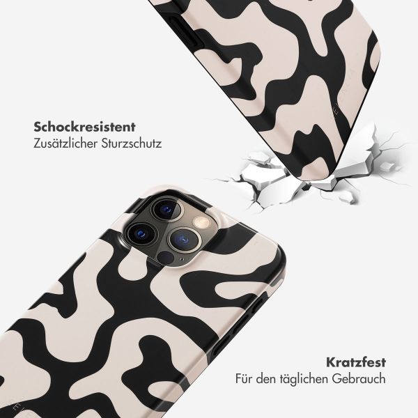 Selencia Vivid Back Cover Apple iPhone 15 Pro Max - Art Wave Black