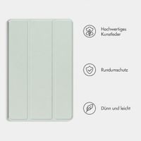 imoshion Trifold Klapphülle Apple iPad 9 (2021) 10.2 Zoll / iPad 8 (2020) 10.2 Zoll / iPad 7 (2019) 10.2 Zoll - Hellgrün