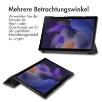 imoshion Design Trifold Klapphülle für das Samsung Galaxy Tab A8 - Black Marble