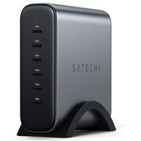 Satechi USB-C 6-Port 200 Watt GaN-Ladegerät | Tischladegerät - Space Grau