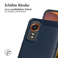 imoshion Brushed Back Cover Samsung Galaxy Xcover 7 - Dunkelblau