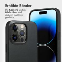 Accezz 2-in-1 Klapphülle aus Leder mit MagSafe iPhone 14 Pro - Onyx Black