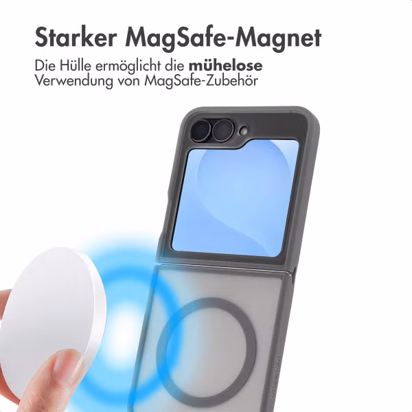 imoshion Color Guard Back Cover mit MagSafe Samsung Galaxy Z Flip 7 FE - Grau