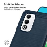 imoshion Brushed Back Cover Oppo A5 5G (2025) - Dunkelblau