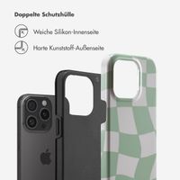 Selencia Vivid Tough Back Cover für das iPhone 15 Pro - Groovy Sage Green