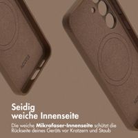 Accezz MagSafe Leather Backcover Samsung Galaxy S25 - Kaffeebraun