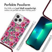 imoshion Design Hülle mit Band für das iPhone 13 Pro - Flower Water