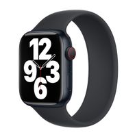 Apple Silikon Solo Loop für das  Apple Watch | 38/40/41/42 mm - Größe 7 - Midnight