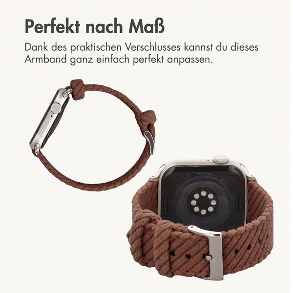 imoshion Corduroy-Band für Apple Watch | 38/40/41/42 mm - Braun