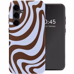 Selencia Vivid Back Cover Samsung Galaxy S24 FE - Dream Swirl Chocolate