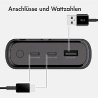 imoshion Powerbank - 27.000 mAh - Schnelles Aufladen und Power Delivery - 30W - Schwarz