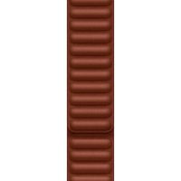 Apple Leather Link Armband für das  Apple Watch Series 1 t/m 11 / SE / Ultra (44/45/46/49 mm) - Größe M/L - Umber