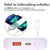 imoshion MagSafe Powerbank - 10.000 mAh - Kabellose Powerbank - Lila