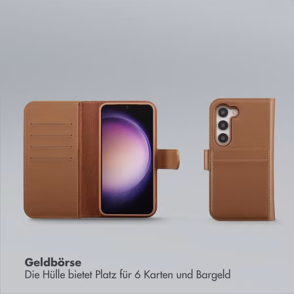 Selencia Olyn Abnehmbare Bookcase mit MagSafe Samsung Galaxy S23 - Braun