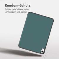 imoshion Trifold Klapphülle Apple iPad 11 (2025) 11 Zoll A16 / iPad 10 (2022) 10.9 Zoll - Dunkelgrün